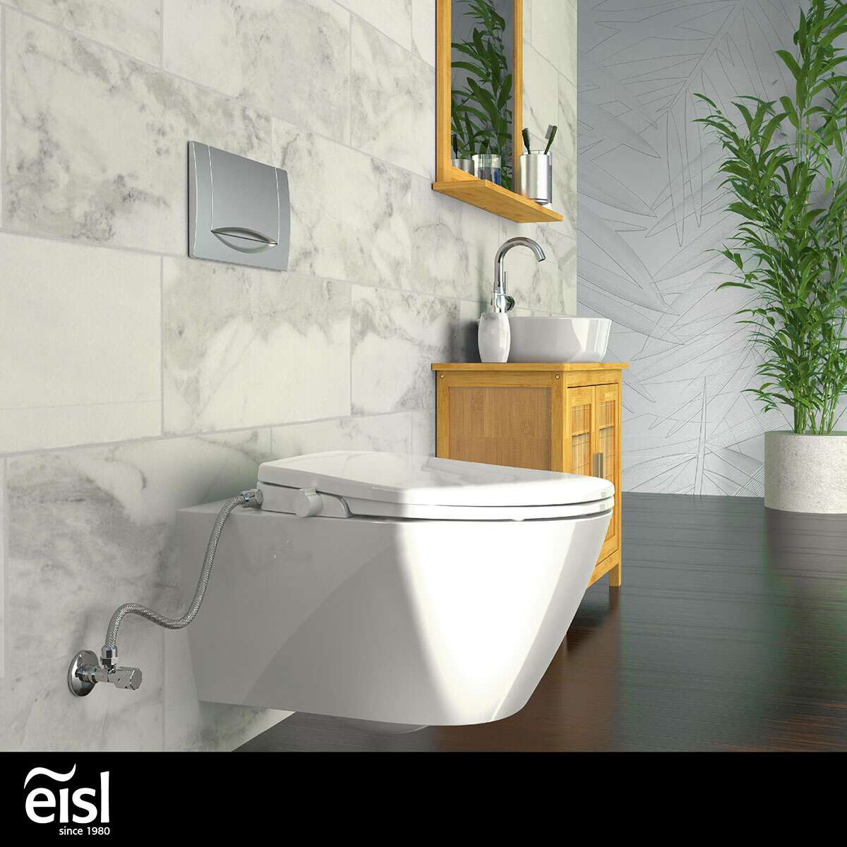 Eisl Dusch WC-Aufsatz, mit Absenkautomatik und Schnellverschluss EDDW01