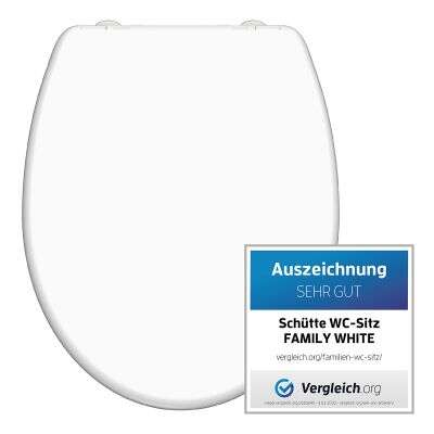 Schütte Schütte Toiletten-Sitz mit Kinder-WC-Sitz Family White mit Absenkautomatik