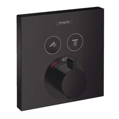 Hansgrohe-IS Hansgrohe ShowerSelect Thermostat Unterputz für 2 Verbraucher, mattschwarz