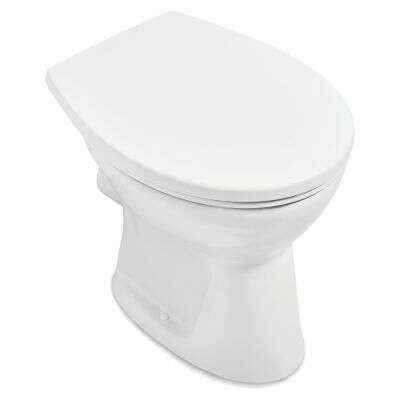Villeroy & Boch Villeroy & Boch O.novo Flachspül-WC spülrandlos, bodenstehend, mit DirectFlush, Alpin-Weiß