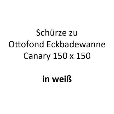 Ottofond Ottofond Schürze für Eckbadewanne Canary 150 x 150 weiß