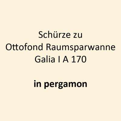 Ottofond Ottofond Schürze für Raumsparwanne Galia I A 170 pergamon