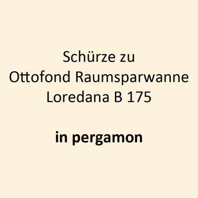 Ottofond Ottofond Schürze für Raumsparwanne Loredana B 175 pergamon
