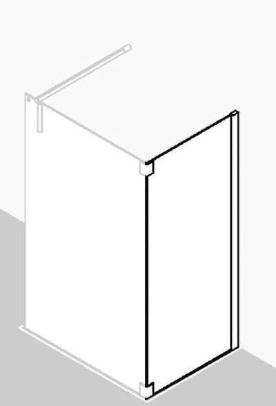 Kermi Kermi Seitenwand mit Wandprofil für Walk-In XS Duschwand FREE