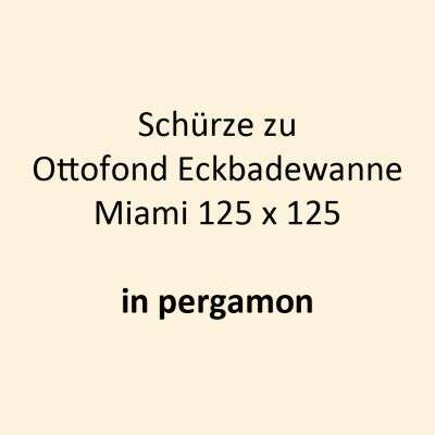 Ottofond Ottofond Schürze für Eckwanne Miami 125 x 125 pergamon