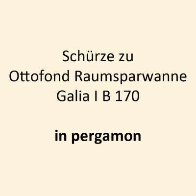 Ottofond Ottofond Schürze für Raumsparwanne Galia I B 170 pergamon