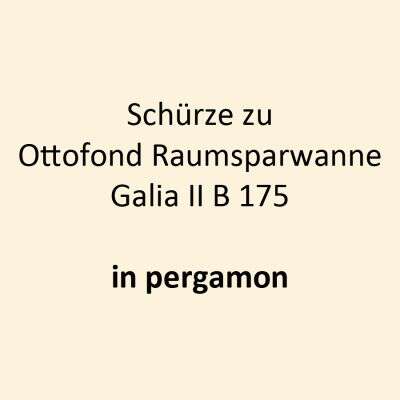 Ottofond Ottofond Schürze für Raumsparwanne Galia II B 175 pergamon
