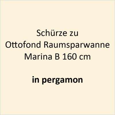 Ottofond Ottofond Schürze für Raumsparwanne Marina B 160 pergamon