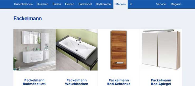 Fackelmann Badmöbel - Shop bei Duschmeister