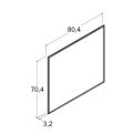 Spiegel Select schwarzer Rahmen 70,4 x 80,4 x 0,4 cm